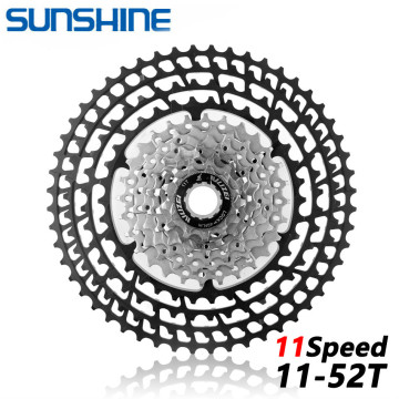 Sunshine-zs MTB 11 Speed 11-50/52T Cassette 365g Ultralight Bicycle Freewheel 11t Bicycle Parts Mountain For Shimano M9000 M8000