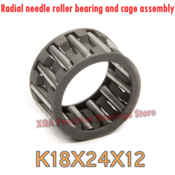 10PCS/LOT K182412 Radial needle roller bearing and cage assembly 18*24*12 mm K18X24X12 19243/18