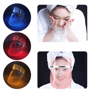 3 Colors Light LED Facial Mask Anti Acne Anti Wrinkle Facial SPA Therapy Instrument Beauty Device Salon Face Skin Care Tools