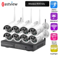 8CH 1080P Audio Wireless NVR Kit P2P 1080P Indoor Outdoor Night Vision Security 2.0MP audio IP Camera WIFI CCTV System