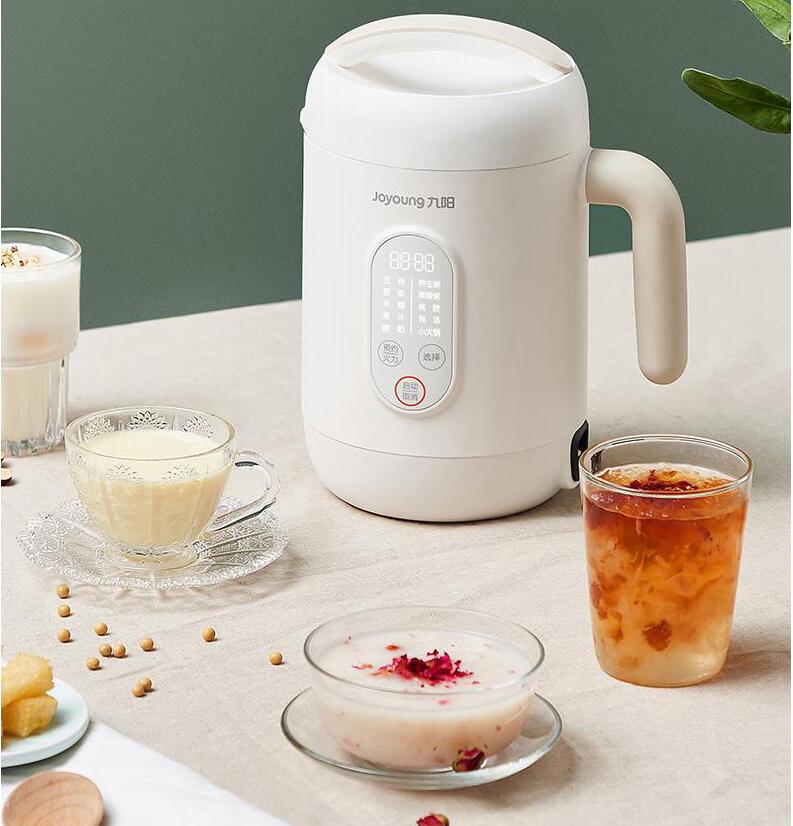 220V Household Mini Electric Soybean Milk Grinder Portable Automatic Fruit Vegetable Juicer With Heating Function