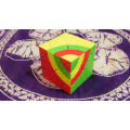 CubeIn & AJ Bombax Ceiba 4x4 Curvy Dinominx Cube Stickerless /Primary/Black Cubo Magico Cube Educational Toy Gift Idea