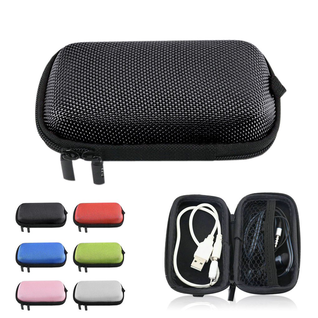 Waterproof Elliptical EVA Storage Cases Portable EVA Headphone Case For Cellphone USB Chargers Cables Earphone Cable Mp3