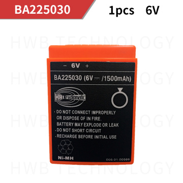 HBC BA225030 Rechargeable battery 225030 6V 1500mah remote control battery HBC batteries NI-MH Nickel metal hydride Pump truck