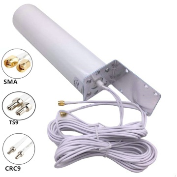 JX Antenna Dual 10 meters cable 3G 4G LTE Router Modem Aerial External Antenna Dual SMA TS9 CRC9 Connector