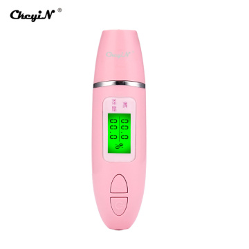 CkeyiN LCD Digital Skin Moisture Meter Skin Care Tester Moisture Oil Content Analyzer Monitor Detector Face Care Tool Monitoring