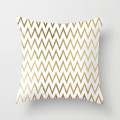 Fuwatacchi Simple Decorative Pillowcases Gold Lines Cushion Cover Geometric Shape Soft Pillow Covers For Home Sofa Chair Pillows