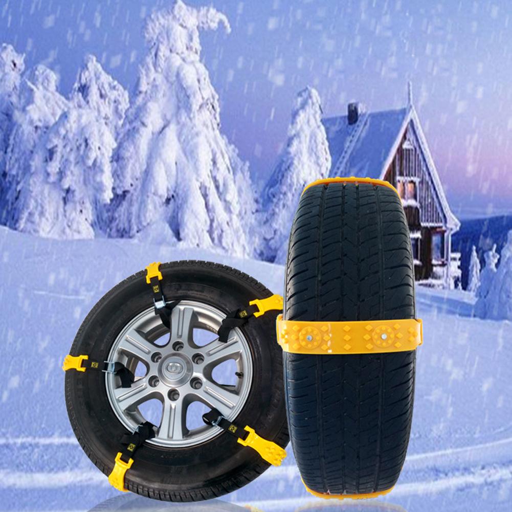 10PCS Car Snow Chains Widened Tire Snow Chain for Winter Auto Car Mud Tyres wheels Anti-Skid Autocross Outdoor R-1539