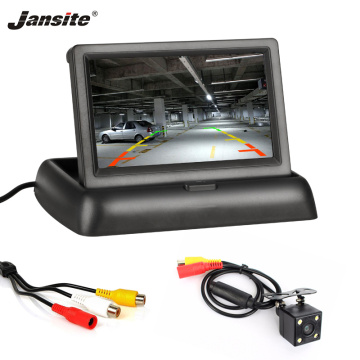 Jansite 4.3inch Car Monitors TFT LCD Car Rear View monitor Display Parking Rearview System For Backup Reverse Camera Support DVD
