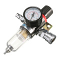 AFR-2000 1/4" Air Compressor Filter Oil Water Separator Trap Tools Kit With Regulator Gauge Light Weight Filter Particles