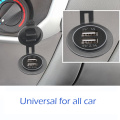 Car USB Charger Cover for Motorcycle Auto Truck ATV Boat LED Car 3.1A Dual USB Socket 12-24V Auto Usb Charger Power Adapter