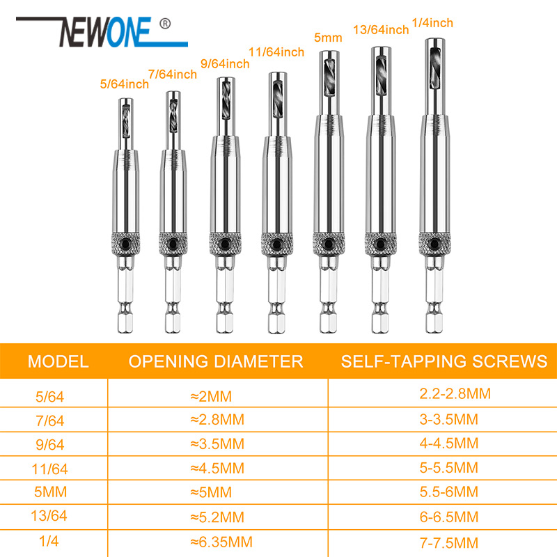 Core Drill Bit Set Hole Puncher Hinge Tapper for Doors Self Centering Woodworking Power Tools furadeira