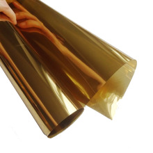 SUNICE Double Gold Solar Tint Window Film Heat Insulation Shading Home UV Reflective Mirror Glass Sticker Tinted Building Decals