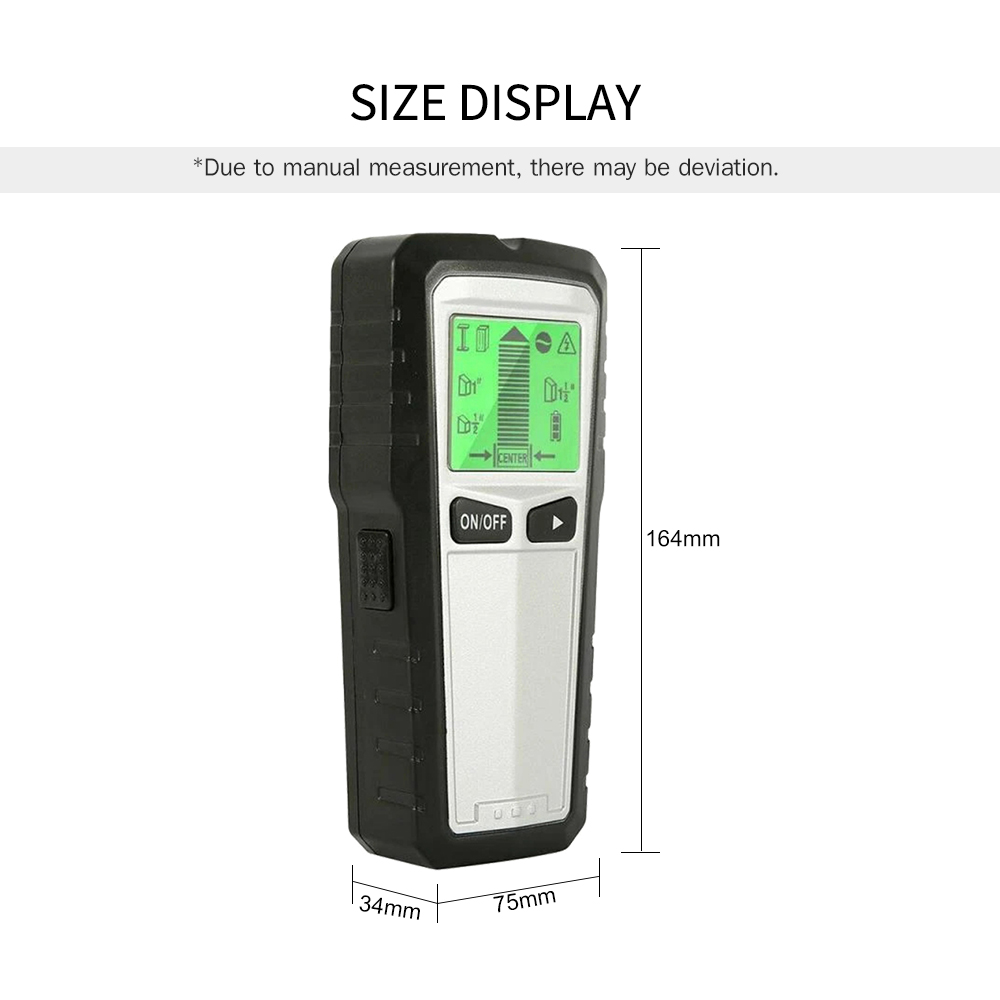 5 in 1 Smart Wall Scanner Wall Metal Detector Multi-function Electronic Stud Finder Locator for Wire Cable Rebar Detection
