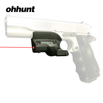 ohhunt Tactical Hunting 5mw Red Laser Sight Scope Red Dot Sight For 1911 Pistol Airsoft with Lateral Grooves