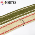 5Meters 38mm Polyester Cotton Webbings High Tenacity Backpack Strap Webbing Ribbon Sewing Tape Bias Binding Clothes Accessories