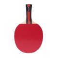 Long Handle Shake-hand Table Tennis Racket Ping Pong Paddle + Waterproof Bag Pouch Red Indoor Table Tennis Accessory