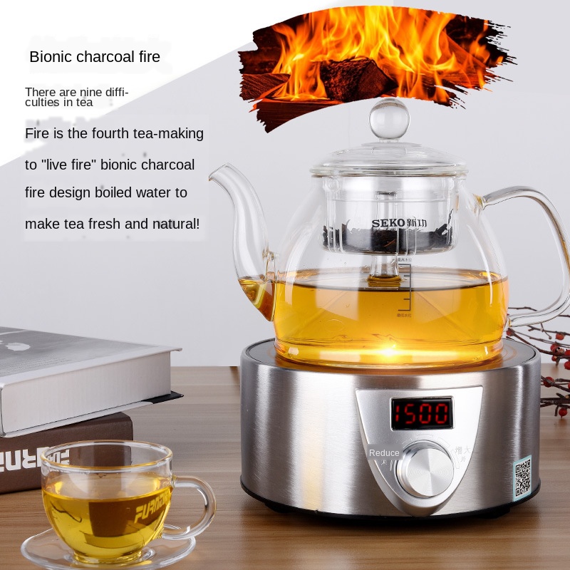 New Q9 Smart Tea Stove Electric Induction Cooker Multi-functional Mini Induction Tea Pot Boil Water Travel Coffee Water Heater