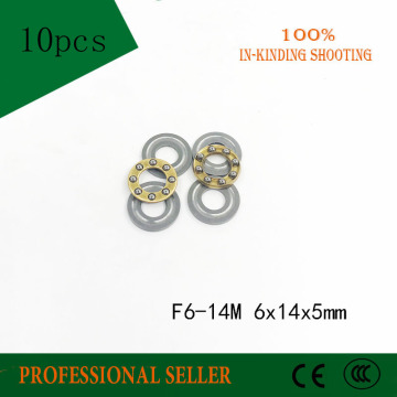 Free Shipping F6-14M 6*14*5MM 10PCS shaft axial Thrust ball bearing f6-14(BA6 AKL6) 6x14x5mm