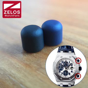rubber steel pusher cap watch button cover For AP royal oak offshore ROO 42mm watch parts