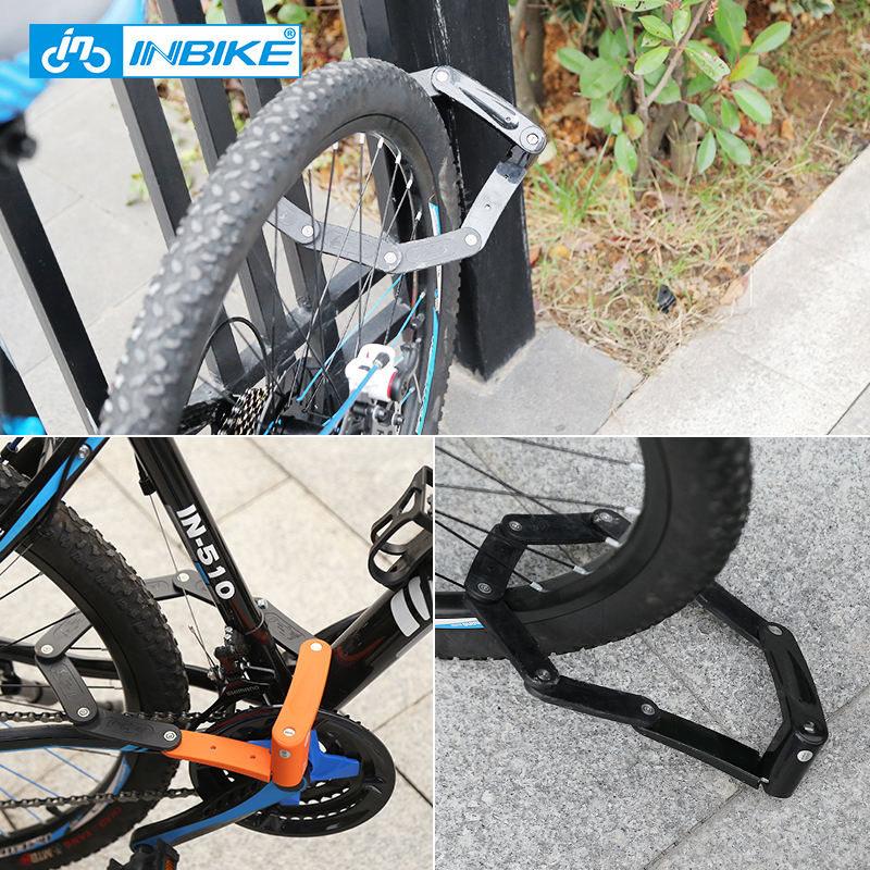 INBIKE Anti Theft Bicycle Lock Anti-shear Of 12 Ton Hydraulic Cutter Bike Lock Motorcycle Lock Electric Bicycle Part Chain Lock