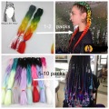 Desire for hair 24inch 100g bling bling hair tinsel mix synthetic jumbo braids braiding hair extensions