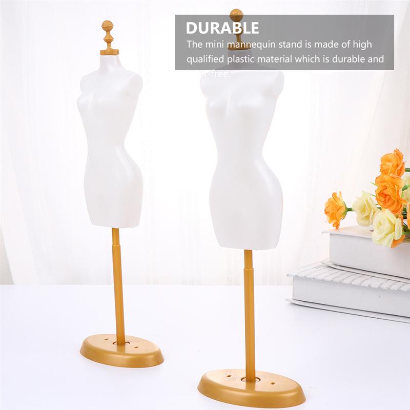 6pcs Doll Model Stand Doll Dress Mannequin Display Stand Mini Model Holder Home Decor DIY Women Doll Garment