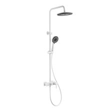 Fashion White Exposed Shower Set with Water Spout