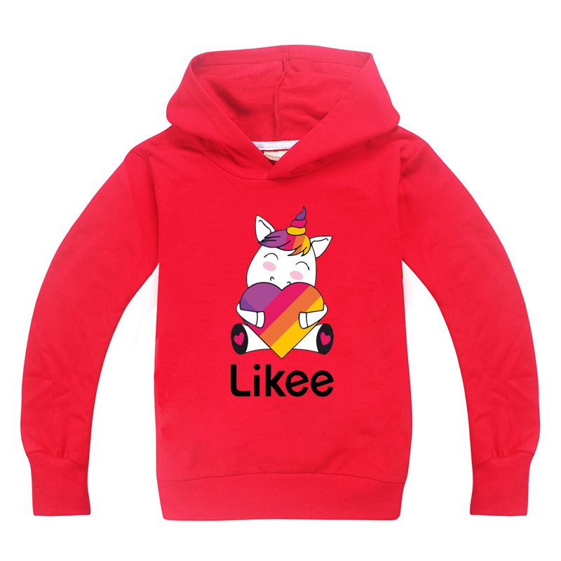 Letter Likee Kids Clothes Boys Unicornios Hoodies Sport Tops Tees Baby Girl Sweatshirt Boy Children Sonic Clothing Sweat Fille