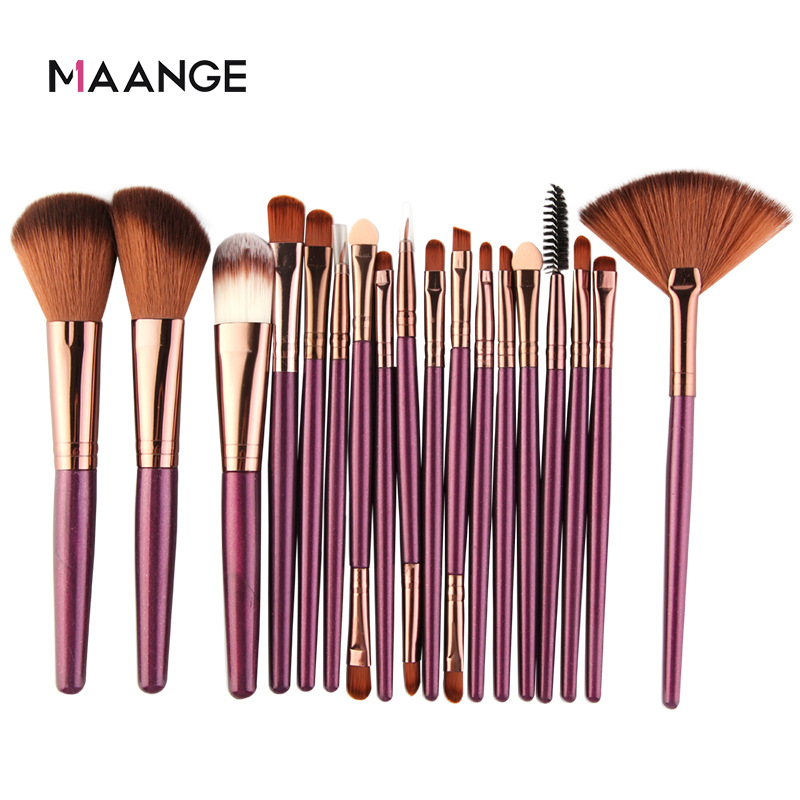 Maange 18-Piece Eye Makeup Brush Set Beauty Tools