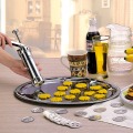 Multi Pattern Cookie Extruder Press Machine Stainless steel Biscuit Maker Cake Making Decorating Gun Kitchen Tools Bakeware
