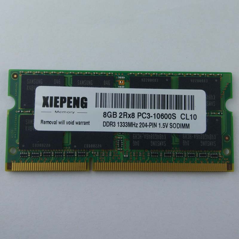 Laptop Memory 8GB 2Rx8 PC3-10600S DDR3 1333MHz 4gb pc3 10600 1333 RAM for Lenovo ThinkPad W520 X220i X1 Edge E420s E135 Notebook