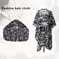 Waterproof Salon Barber Shawl Pattern Cut Hair Tarpaulin Salon Barber Dress Robe Shawl Hairdressing Shawl Hair Shave Apron