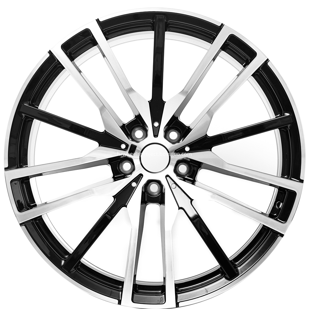 Bmw X5 Replica Wheels Black Polished 12