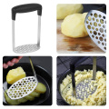 1PC Stainless Steel Potatoes Mud Pressure Mud Machine Potato Masher Ricer Fruit Vegetable Tools Kitchen Gadgets Accessories