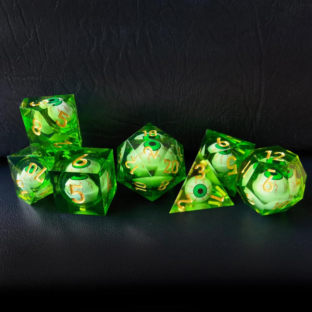 Rolling Eye Liquid Core 7 Pc Dice Set 2