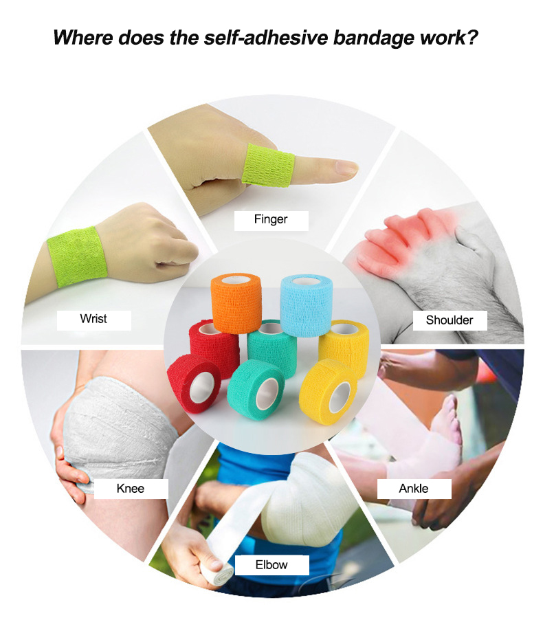 Self Adhesive Medical Pet Cohesive Bandage
