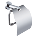Chrome Toilet Paper Holder With Lid