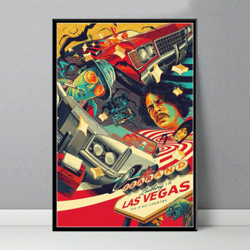 NT102 Poster Wall Art Comic Fear and Loathing In Las Vegas Classic Movie Painting Canvas Picture Prints Living Home Room Decor