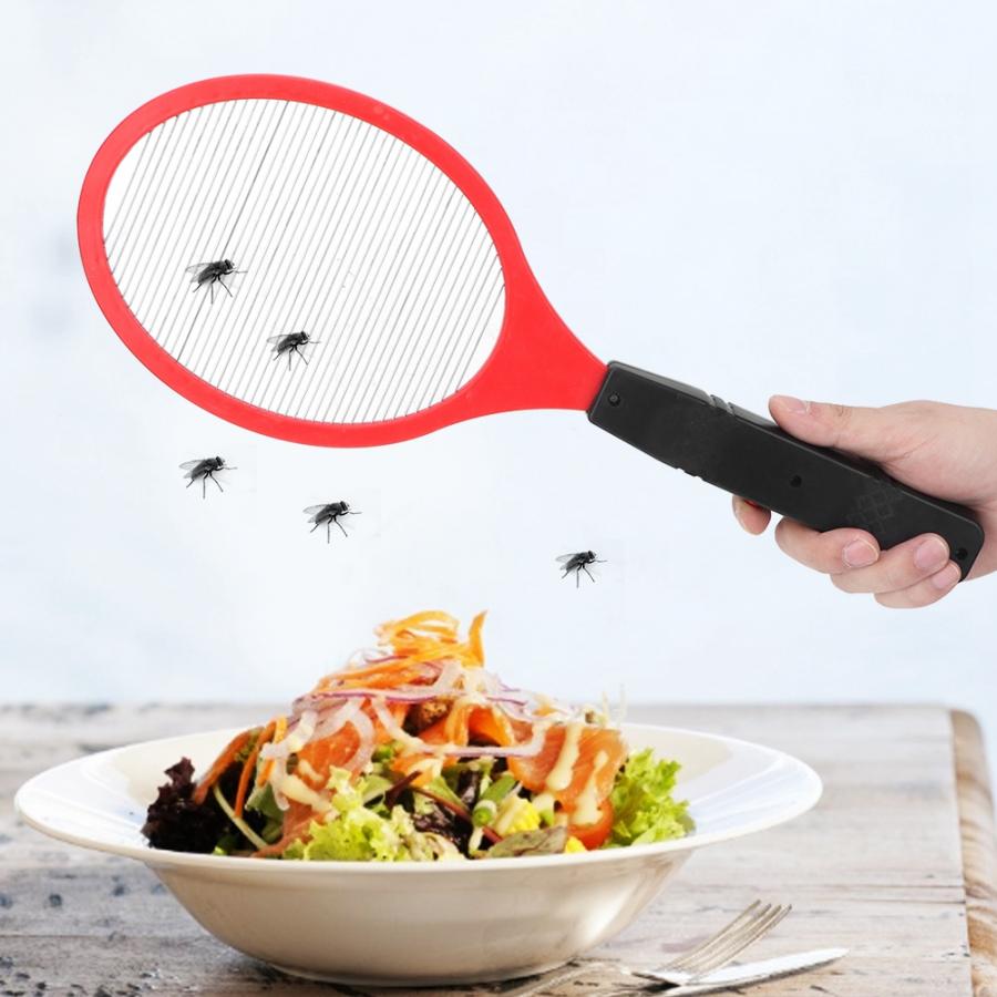 Electric Mosquito Swatter Cordless Battery Power Electric Fly Mosquito Swatter Bug Zapper Racket Insects Killer useful goods