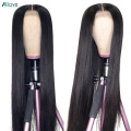 Allove Bone Straight Lace Front Human Hair Wigs 4x4 Closure Wig 13x6x1 Brazilian Straight Lace Front Wig 13x4 Lace Frontal Wig