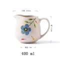 Nordic ins style teapot color hand-painted water jug European-style Japanese ceramic pointed milk jug coffee pot teapot jg3