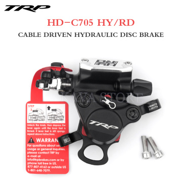 TRP HD-C705 Cable Actuated Hydraulic Disc Brake Open System Dual Piston Brakes Calipers 225g For CX Road Bike Disc brake