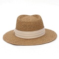 GEMVIE New Wide Brim Paper Straw Hat Summer Beach Panama Sun Hat For Women/Men