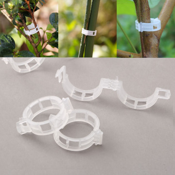 DRELD 100pcs/lot Garden Grafting Support Clips Nursery Trays Lids Tomato Vegetable Planters Farming Fastener Fixing Clip Tool