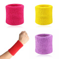 2PCS Colorful Cotton Unisex Sport Sweatband Wristband Wrist Protector Running Badminton Basketball Brace Terry Cloth Sweat Band