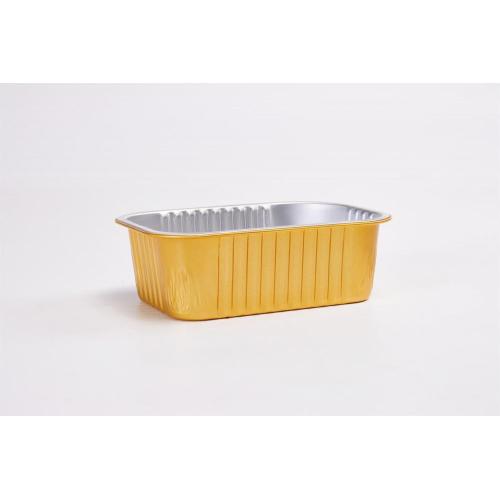 Suppliers for Gold Square Aluminum Foil Food lunch Box