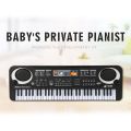 61 Keys Electronic Organ Digital Piano Keyboard with Microphone Kids Children Music Toy T8NC