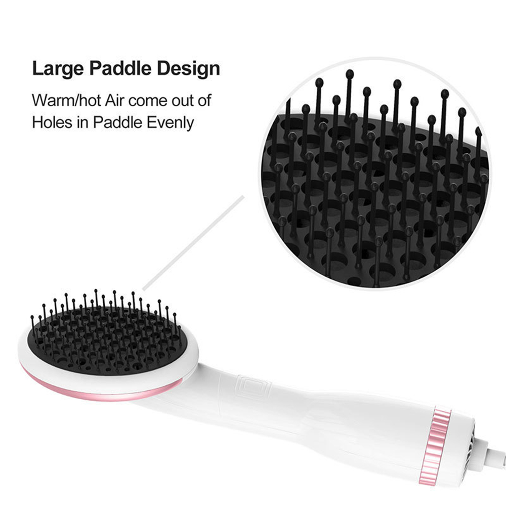 Lescolton One Step Hair Dryer Multifunctional Air Paddle Styling Brush Negative Ion Generator Comb Hair Blower Straightener