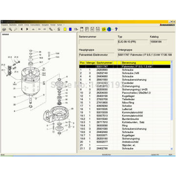 JETI ForkLift (ET) v4.36 Updated 434 [01.2021] Spare Parts Catalog for Jungheinrich +Expire Patch